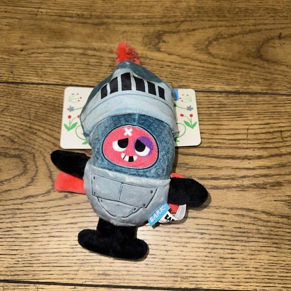 New Barkbox Ruff Knight (2-pc) Plush Dog Toy Squeak Crinkle‎ Treat | Sm Medium - Picture 1 of 4